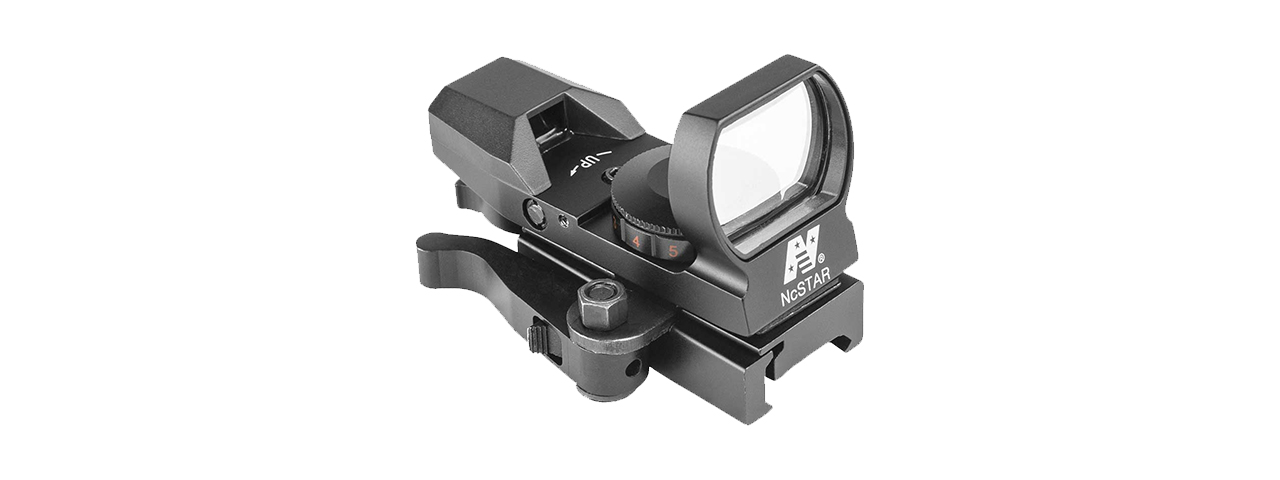 NcStar Red & Green Reflex Sight with 4 Reticles - Black - Click Image to Close