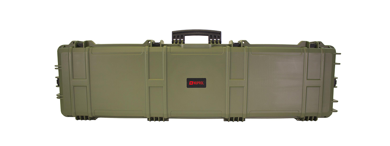 Nuprol Heavy Duty XL Hard Case 54" with Pick and Pluck Foam - Green - Click Image to Close