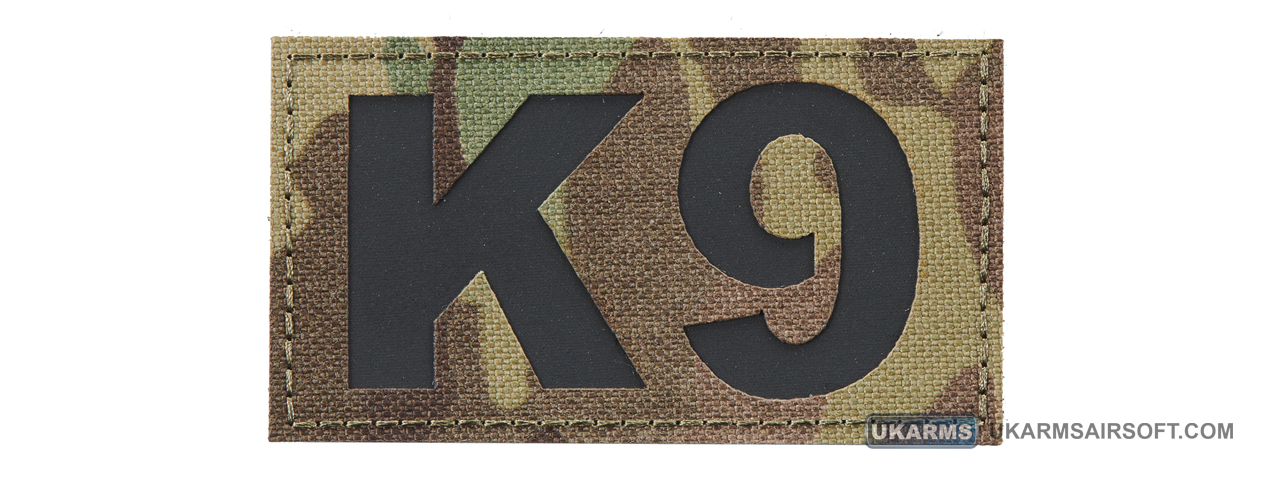 Reflective K9 Morale Patch (Color: Multi-Camo) - Click Image to Close