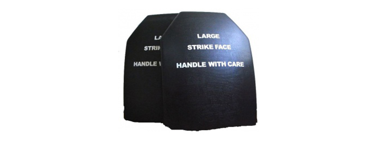 PTS AIRSOFT SAPI DUMMY FRONT AND BACK LARGE PLATES - Click Image to Close