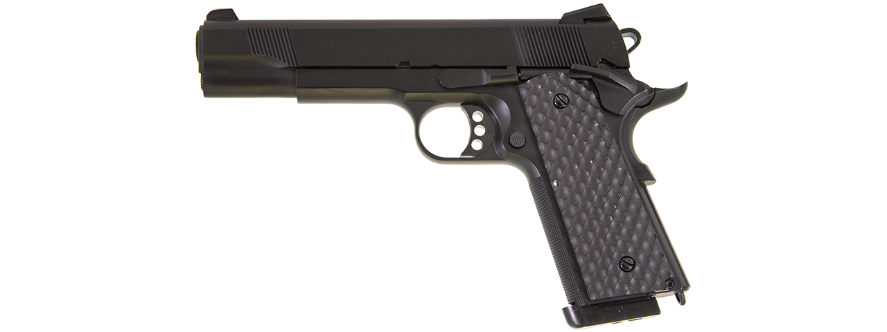 Raven Airsoft MEU Gas Blowback Pistol - Black - Click Image to Close