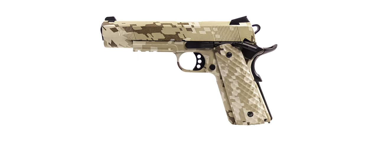 Raven Airsoft MEU Gas Blowback Pistol - Digi Desert - Click Image to Close