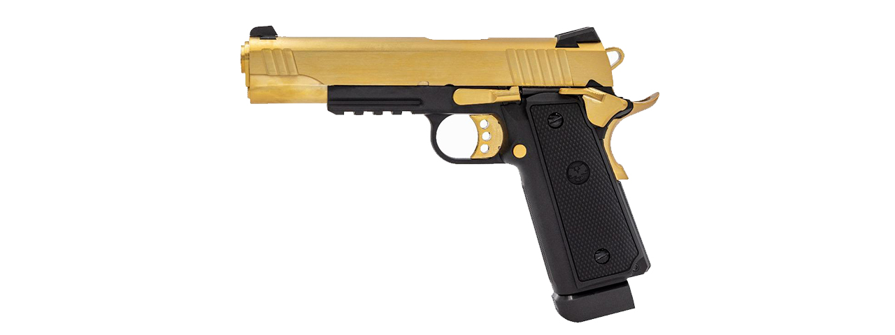 Raven Airsoft Railed R14 Hi Capa - Gold - Click Image to Close