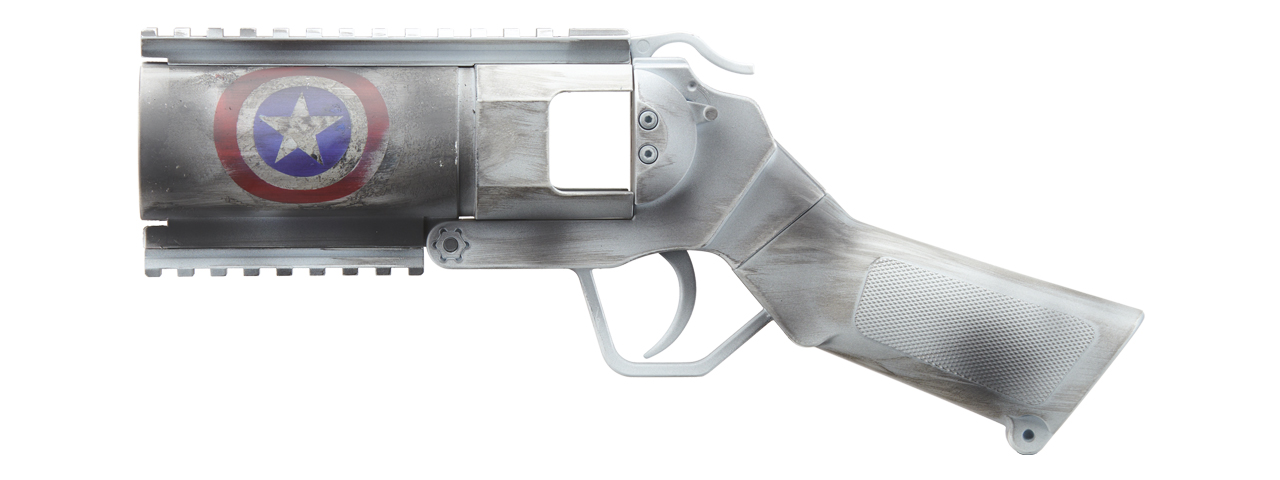 Sentinel Gears 40mm Airsoft Grenade Launcher Pistol (Cerakote Color: Captain's Shield) - Click Image to Close