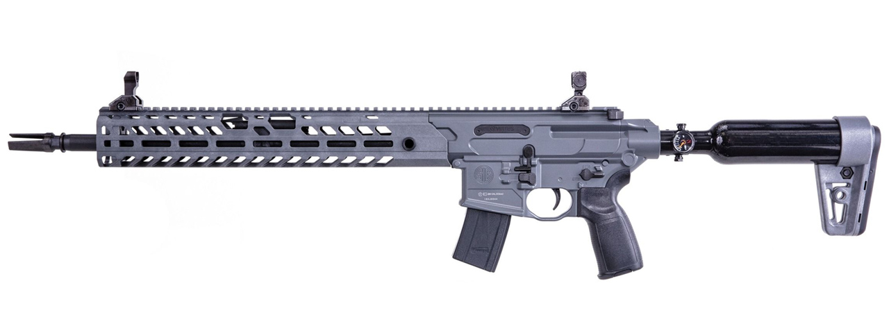 SIG MCX Virtus, PCP Air Rifle (Pellet), Gray - Click Image to Close