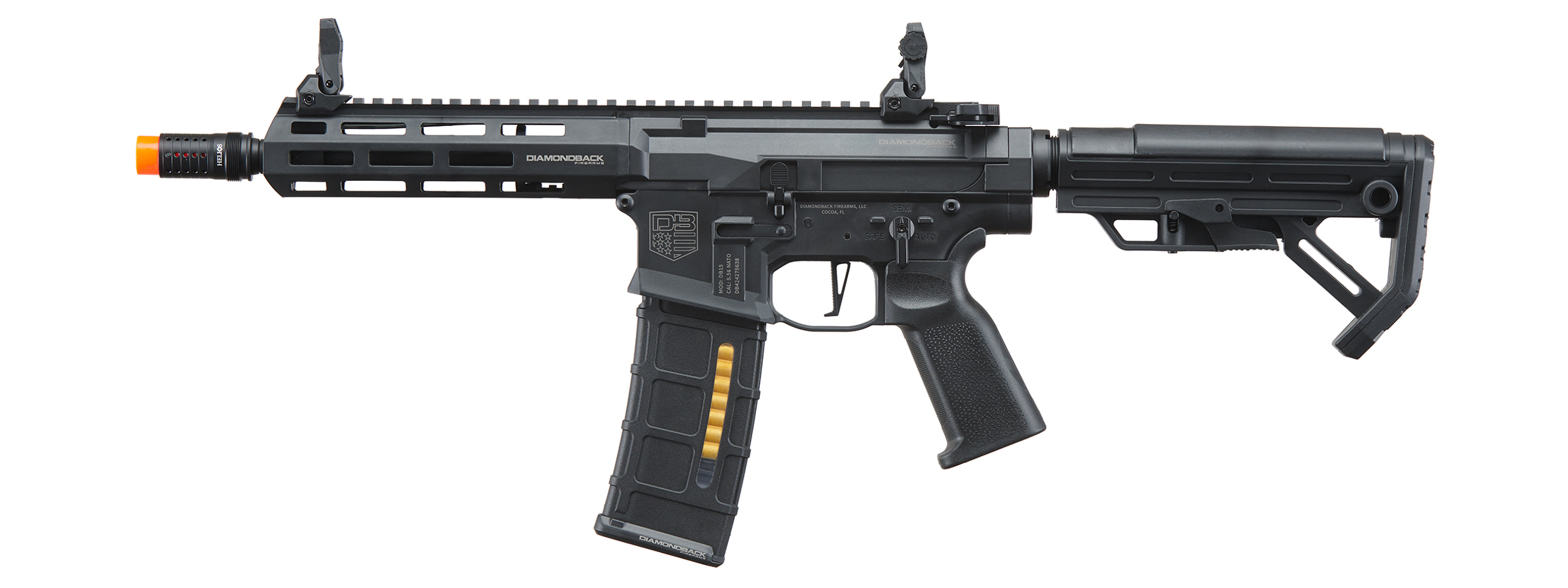 Bo Manufacturer Diamondback Licensed DB15 AP305 7" Airsoft AEG Rifle - Click Image to Close