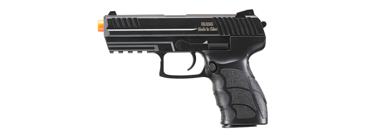 UK Arms P30 Plastic Airsoft Spring Pistol (Color: Black) - Click Image to Close