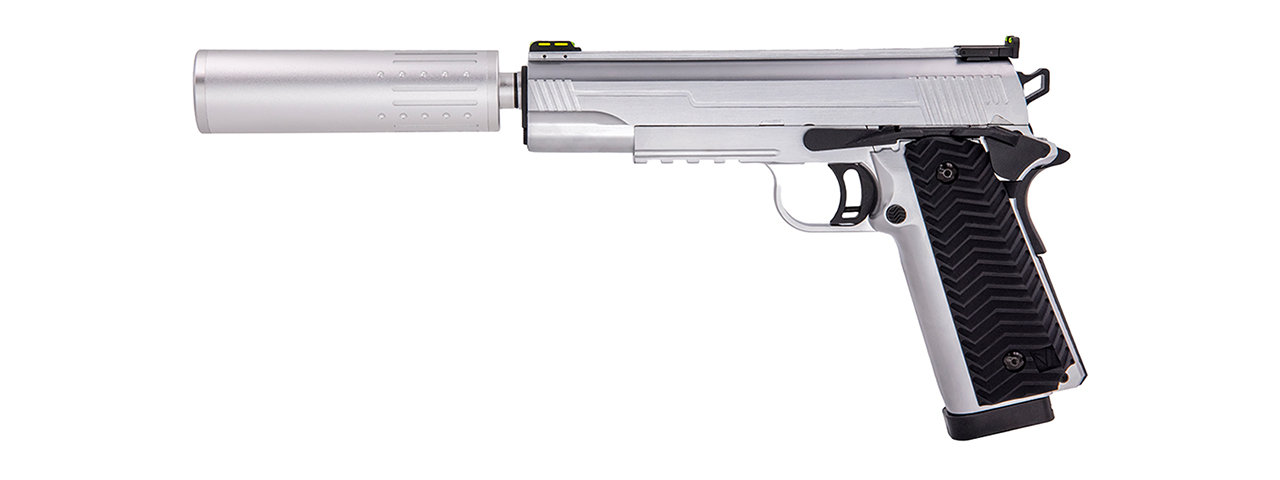 Vorsk Airsoft VX-14 GBB Pistol - Silver - Click Image to Close