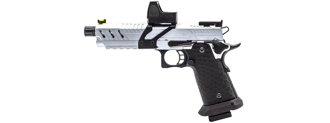 Vorsk Airsoft CS Vengeance 5.1 Hi Capa + Micro Red Dot - Silver/Black - Click Image to Close