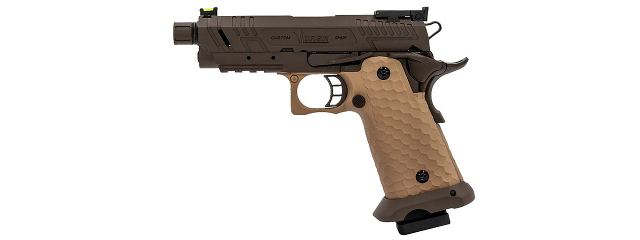 Vorsk Airsoft CS Compact Vengeance 3.8 Hi Capa - Bronze/Tan - Click Image to Close