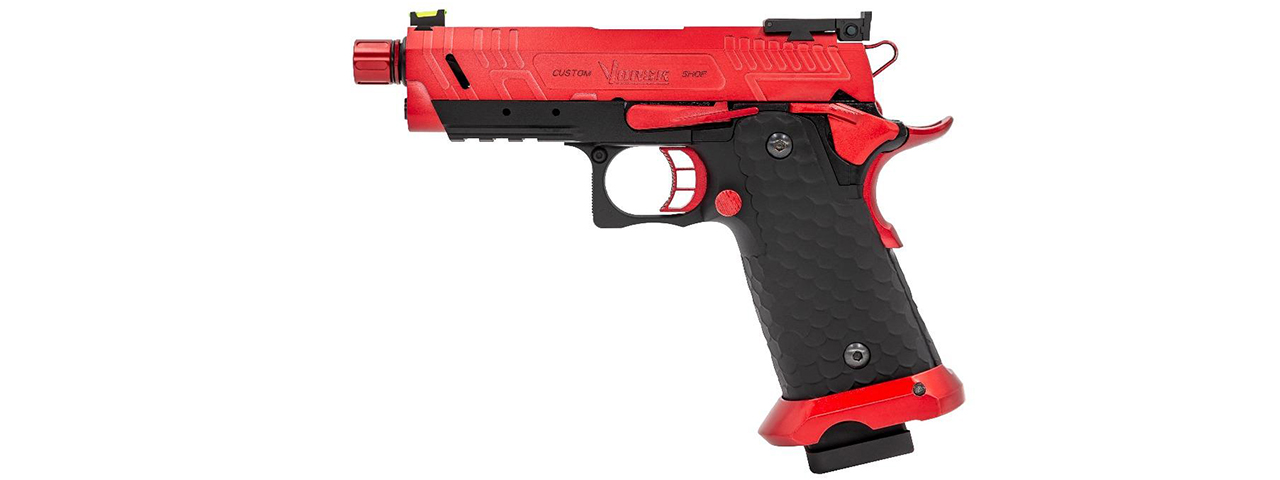 Vorsk Airsoft CS Compact Vengeance 3.8 Hi Capa - Red/Black - Click Image to Close