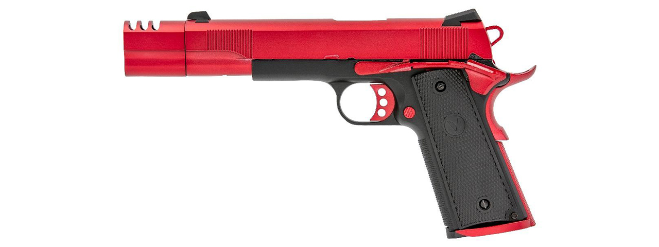 Vorsk Airsoft VP-X Gas Blowback Pistol - Red & Black - Click Image to Close
