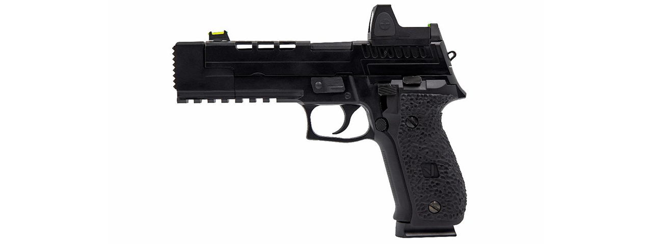 Vorsk Airsoft VP26X Gas Blowback Pistol + Micro Red Dot - Black - Click Image to Close