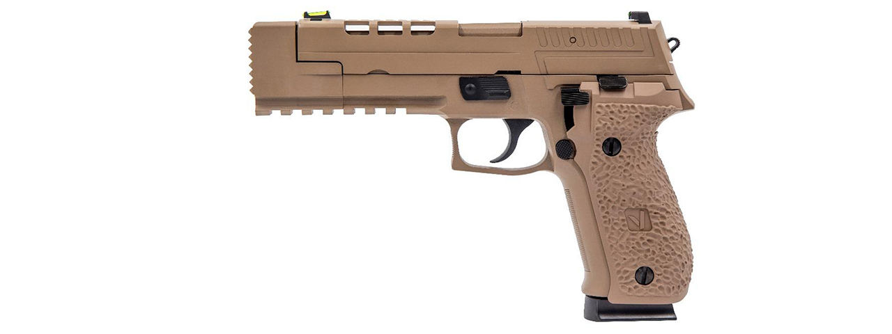 Vorsk Airsoft VP26X Gas Blowback Pistol - Tan - Click Image to Close