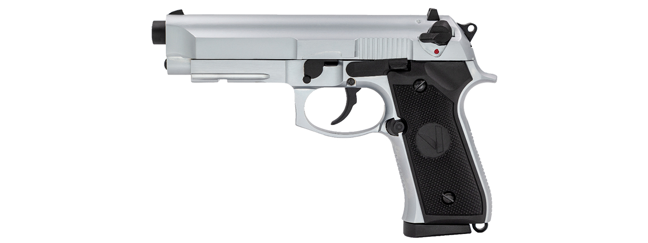 Vorsk Airsoft VM9 Osiris Gas Blowback Pistol - Silver - Click Image to Close