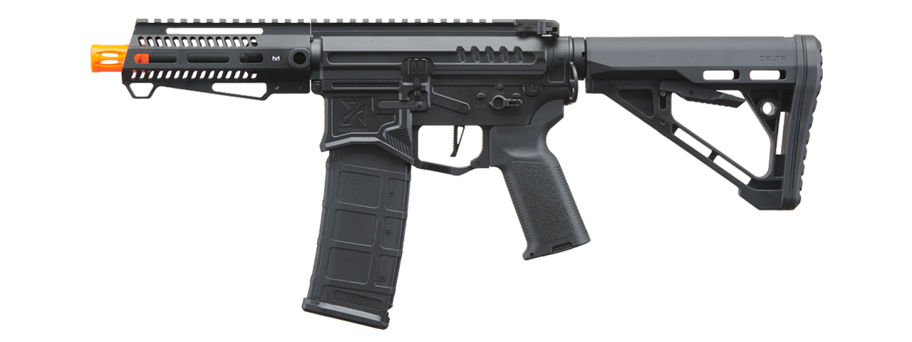 Zion Arms R15 Mod 1 Short Barrel Airsoft Rifle with Delta Stock (Color: Black) - Click Image to Close