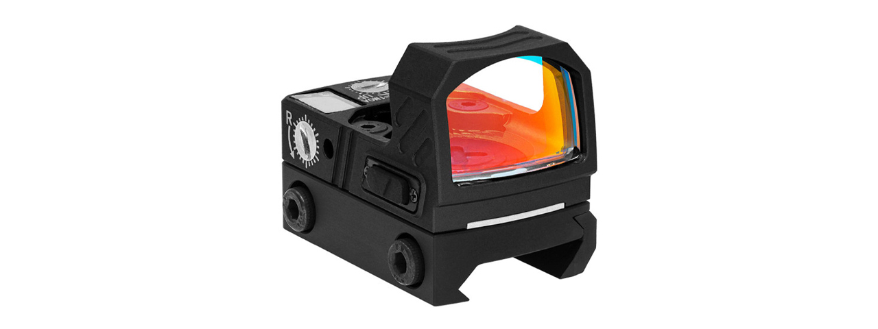 Atlas Custom Works XR5 Solar Powered Mini Red Dot Sight - (Black) - Click Image to Close