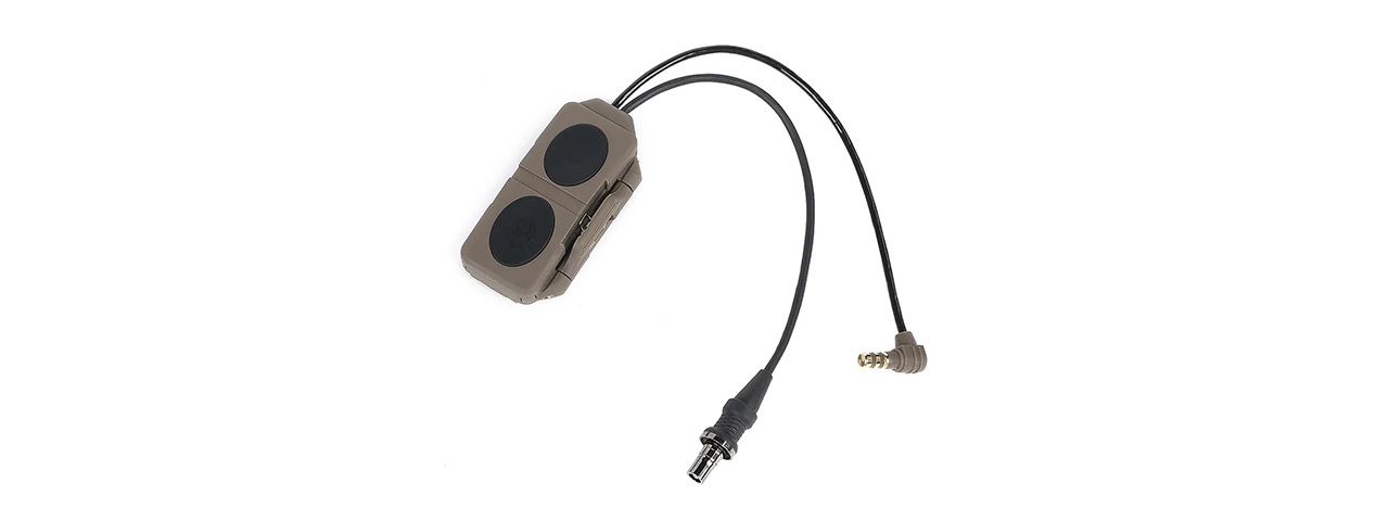 Atlas Custom Works Dual Remote Control Tactical PEQ Flashlight Switch - (Dark Earth) - Click Image to Close