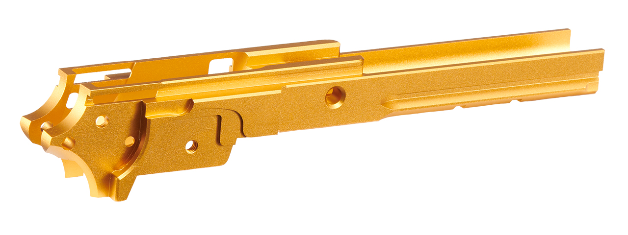 Atlas Custom Works Tokyo Marui Hi Capa No Marking Type 2 GBB 4.3 Aluminum Frame - (Gold) - Click Image to Close