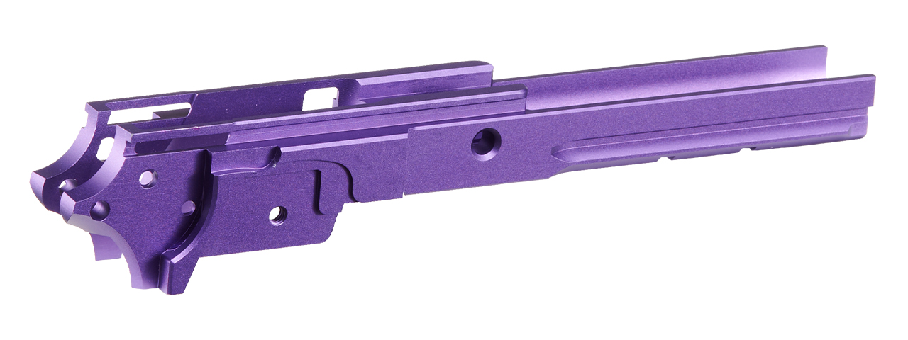 Atlas Custom Works Tokyo Marui Hi Capa No Marking Type 2 GBB 4.3 Aluminum Frame - (Purple) - Click Image to Close