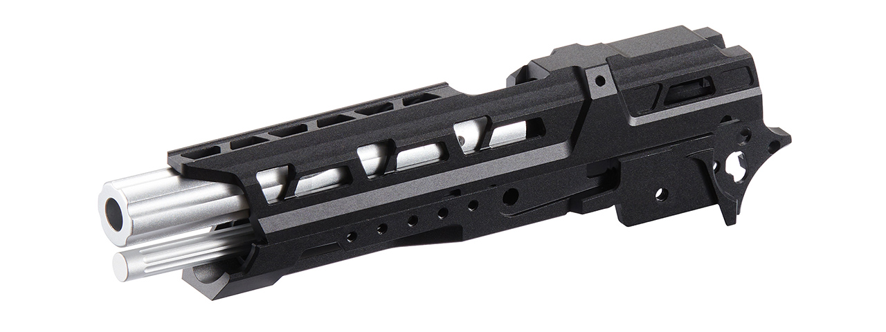Atlas Custom Works CNC EX01 Slide & Frame Kit For Marui TM Hi-Capa GBBP Series - (Black/Silver) - Click Image to Close