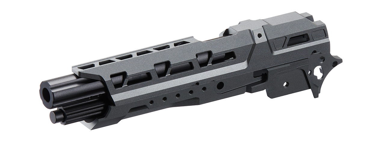 Atlas Custom Works CNC EX01 Slide & Frame Kit For Marui TM Hi-Capa GBBP Series - (Gray/Black) - Click Image to Close