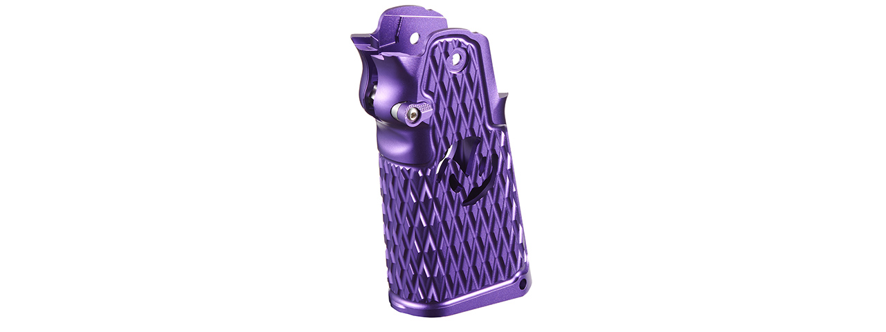 Atlas Custom Works CNC Aluminum Type 6 Grip for TM Marui Hi-Capa GBB Airsoft Pistols - (Purple) - Click Image to Close