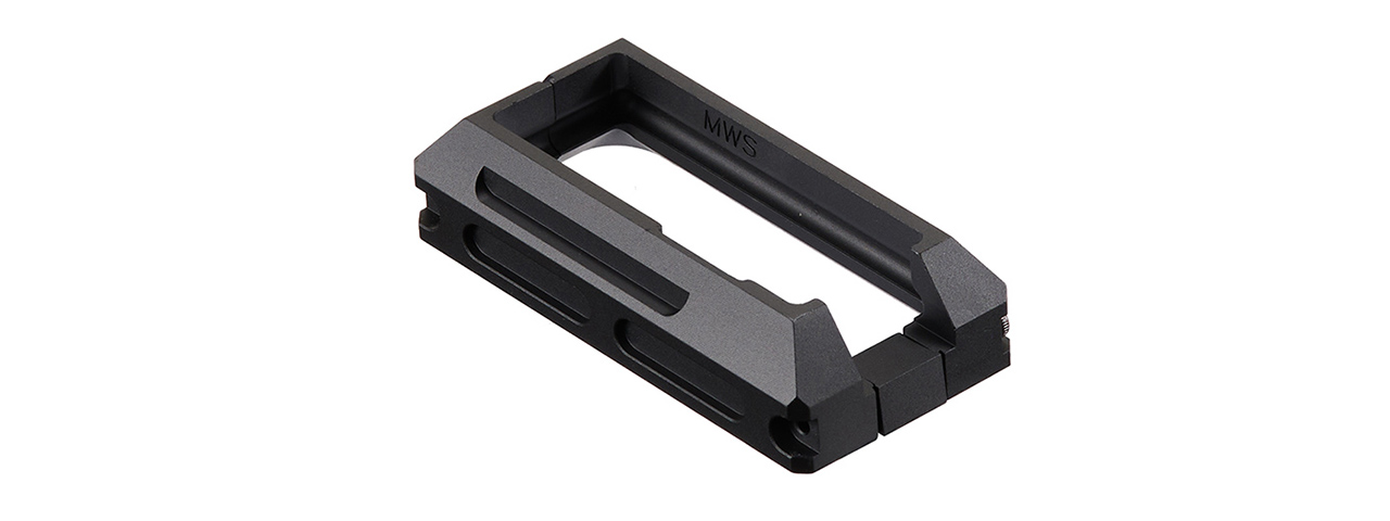 Atlas Custom Works Aluminum Magwell For Tokyo Marui MWS M4 GBB - (Black) - Click Image to Close