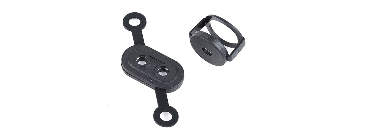 Atlas Custom Works Tactical Red Dot Laser PEQ-15 LA-5C Battery Cover and Mount - (Black) - Click Image to Close