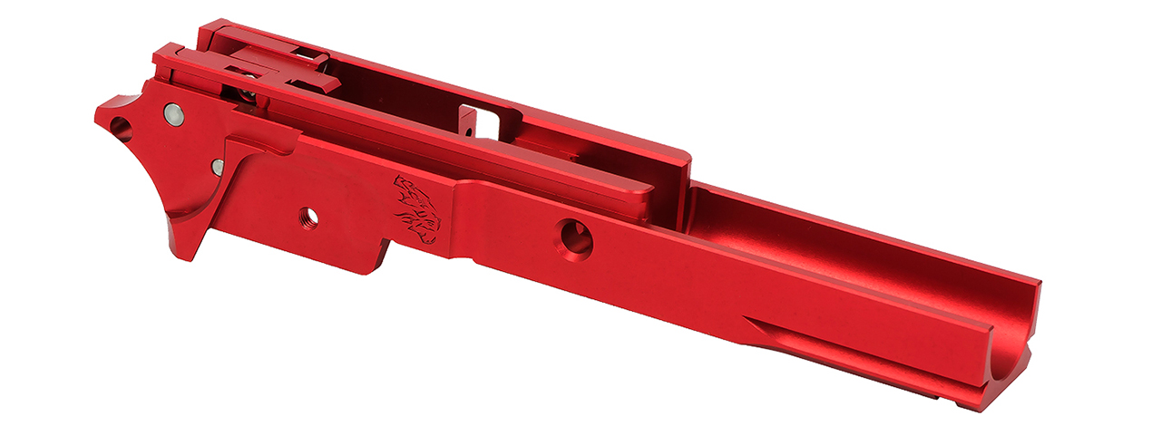 Airsoft Masterpiece EDGE LimCat "BattleCat" Tokyo Marui Hi Capa GBB 3.9 Aluminum Frame - (Red) - Click Image to Close