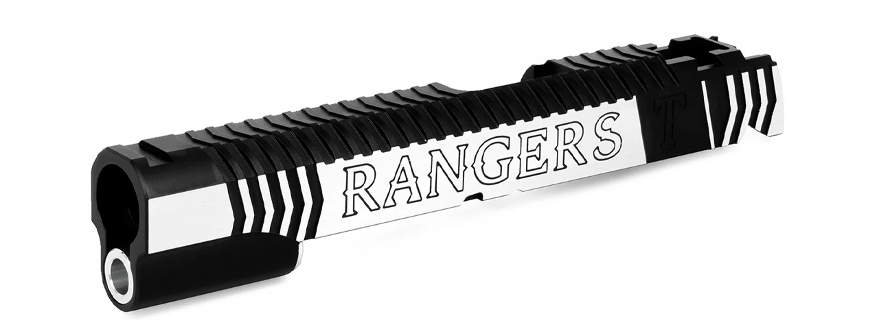 Airsoft Masterpiece "Infinity Rangers" Standard Slide - (Black/Silver) - Click Image to Close