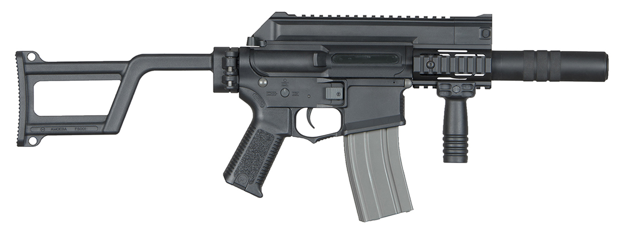 Elite Force ARES AMOEBA AM-005 AEG Airsoft SubMachine Gun - (Black) - Click Image to Close