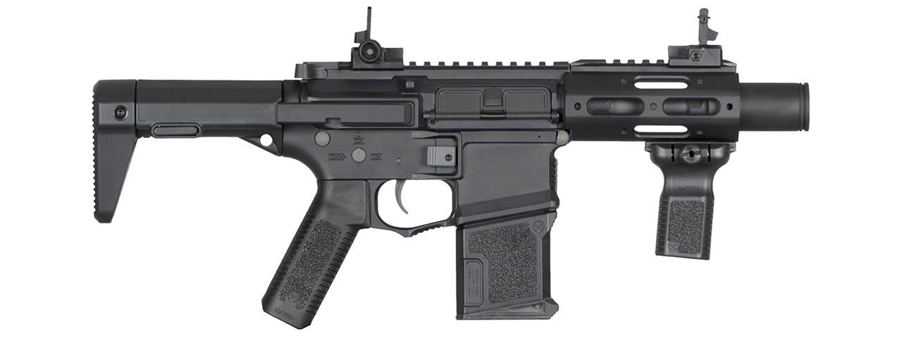 ARES Airsoft M4 AM-015 Amoeba AEG Rifle EFCS - (Black) - Click Image to Close