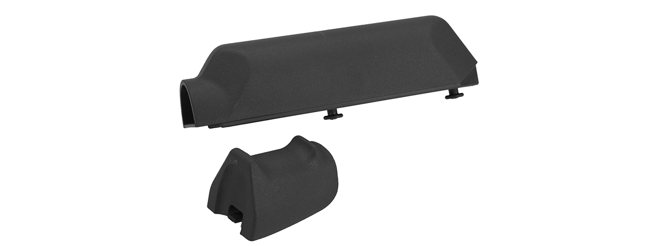 Pistol Grip and Cheek Pad Riser Set for Ameoba Striker S1 Sniper Rifles - (Black) - Click Image to Close