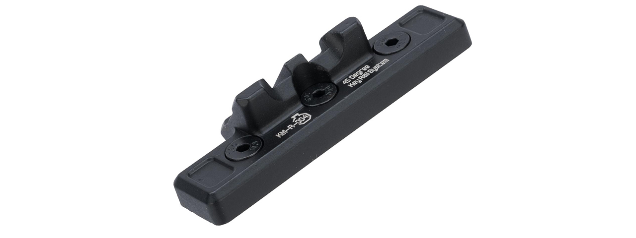 ARES-KM-R-004 45 DEGREE METAL 2-SLOT KEYMOD MOUNT (BLACK) - Click Image to Close