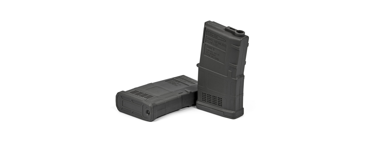 Ares M4 AMAG 100rd 5 AEG Magazine Box Set - (Black) - Click Image to Close