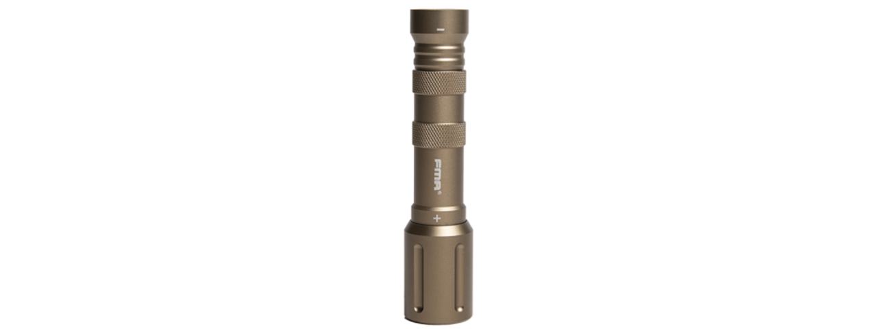 FMA Tactical Glare Flashlight - (Tan) - Click Image to Close
