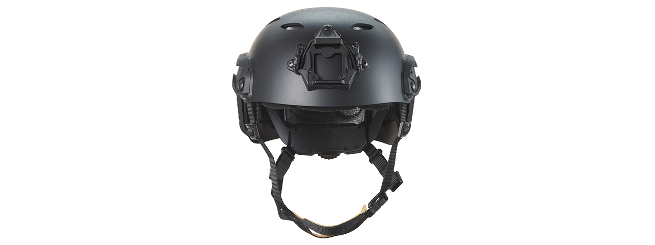 FMA Fast SF Tactical Helmet w/ Half Mask Attachment - (Black/L) - Click Image to Close