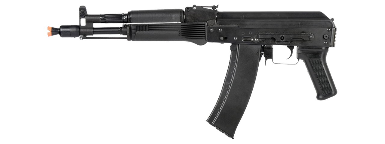 LCT Airsoft AK104 Steel AEG Airsoft Rifle w/ ASTER V2 SE Expert & Fixed Stock - (Black) - Click Image to Close