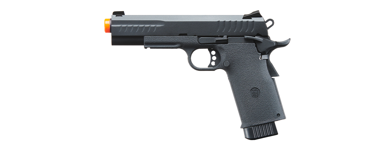 KJW Metal Slide KP-08 1911 CO2 Gas Blow Back Pistol - (Black) - Click Image to Close