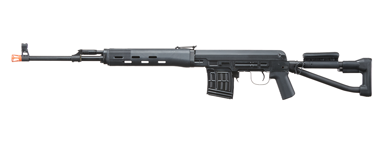 LCT Airsoft SVDS Airsoft AEG Sniper Rifle - (Black) - Click Image to Close