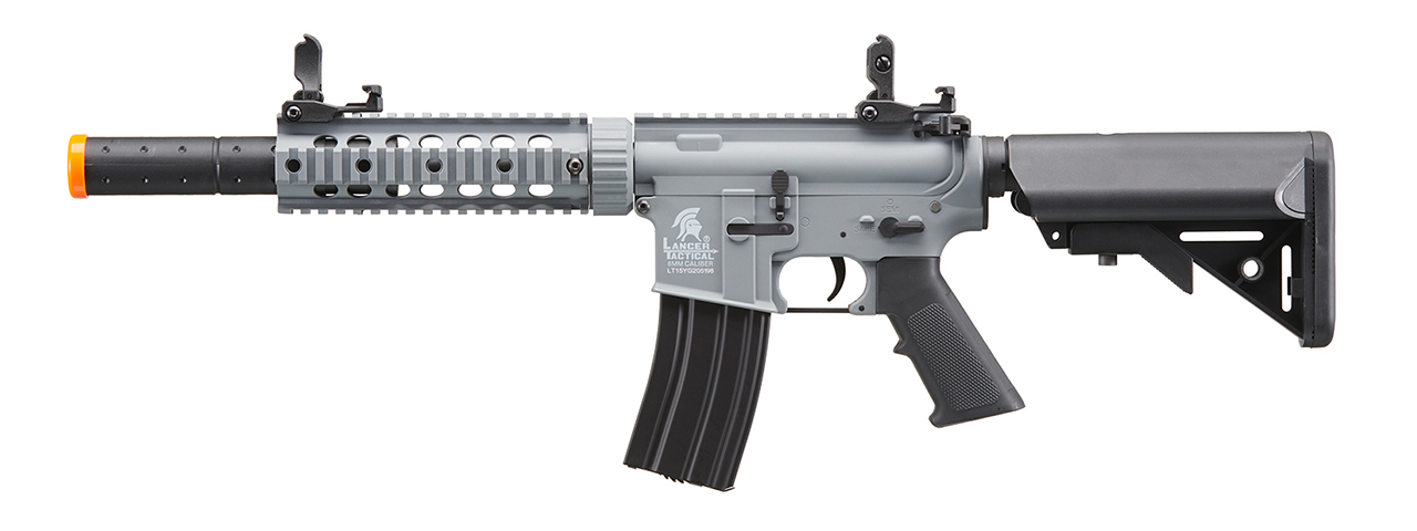 Lancer Tactical Gen 2 M4 SD Carbine Airsoft AEG Rifle (Color: Gray) - Click Image to Close