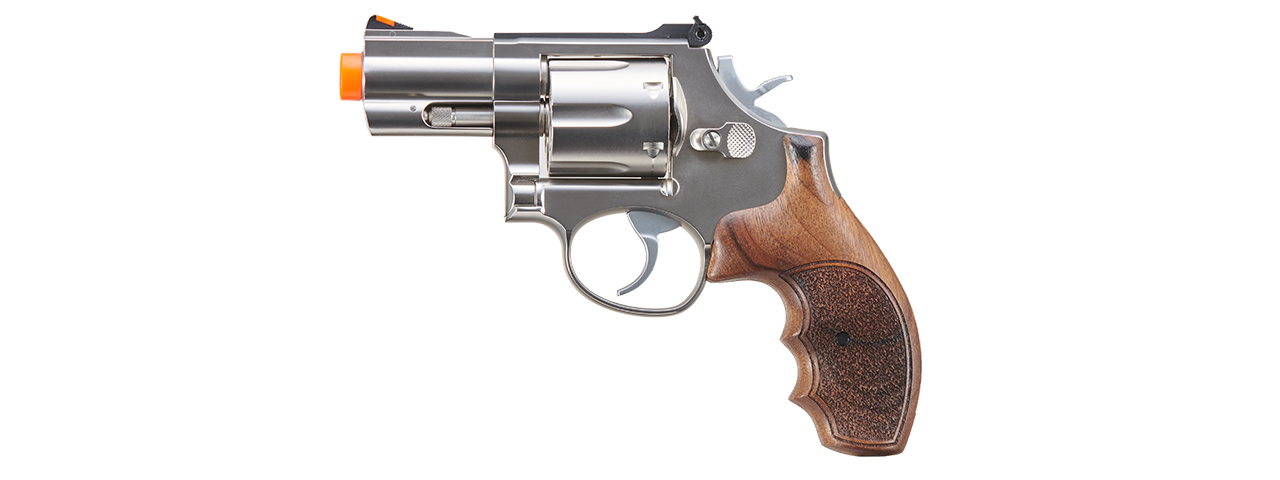 Ares 2" Compact Revolver Snub Nose - (Steel/Wood) - Click Image to Close