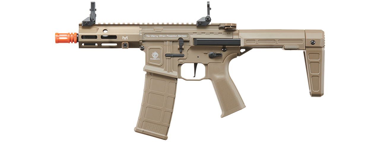 Poseidon Punisher 6" QRF AEGR Rifle w/ Trigger Switch - (Tan) - Click Image to Close