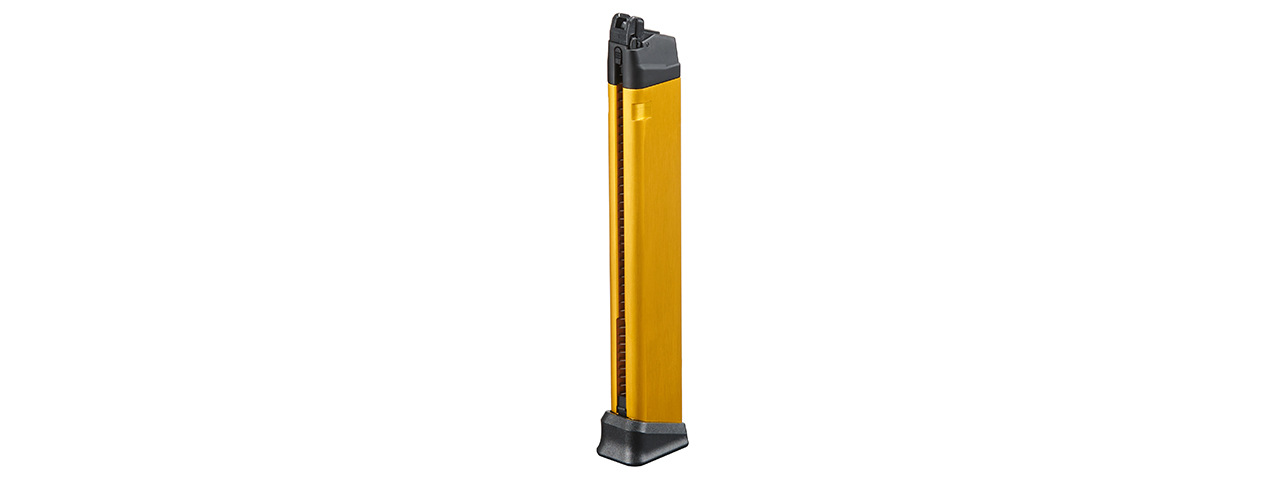 Poseidon 50 Round Green Gas Magazine for Orion GBBP - (Gold) - Click Image to Close