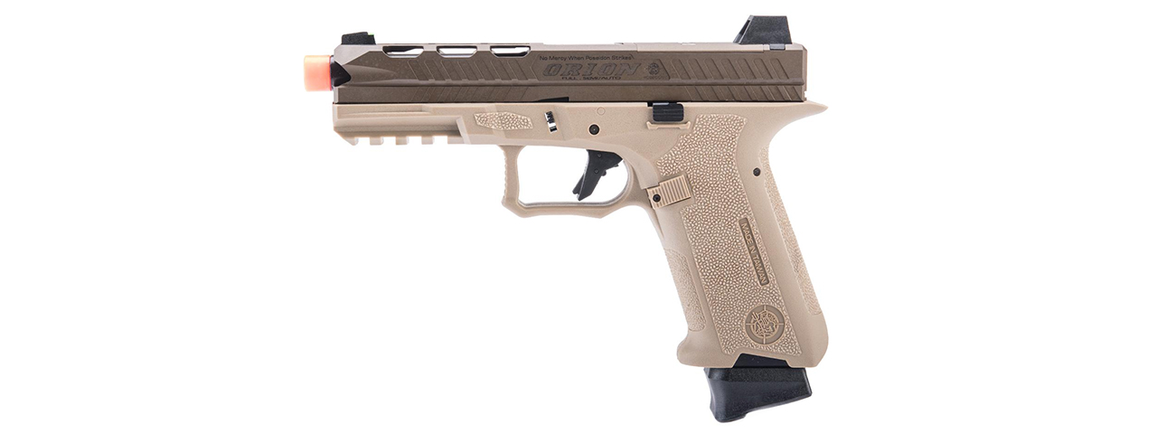 Poseidon Orion Performance Series GBB Pistol No.2 - (Tan/Brown) - Click Image to Close