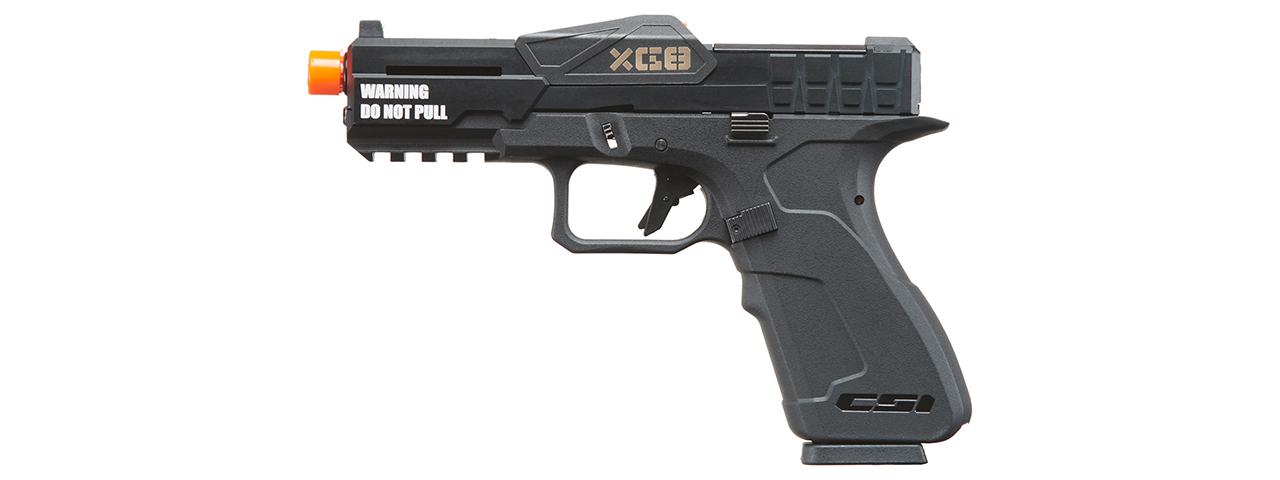 Poseidon CSI XG8 Gas Blow Back Aluminum Pistol - (Metal/Black) - Click Image to Close