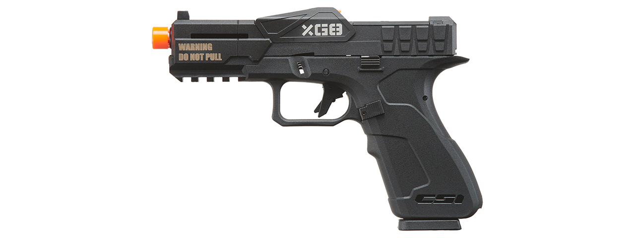 Poseidon CSI XG8 Gas Blow Back Aluminum Pistol - (Black) - Click Image to Close