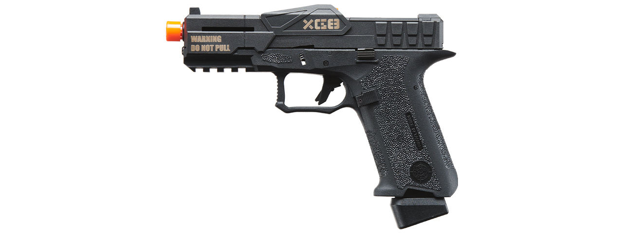 Poseidon CSI XG8 Close Combat Tactical GBB Pistol - (Black) - Click Image to Close