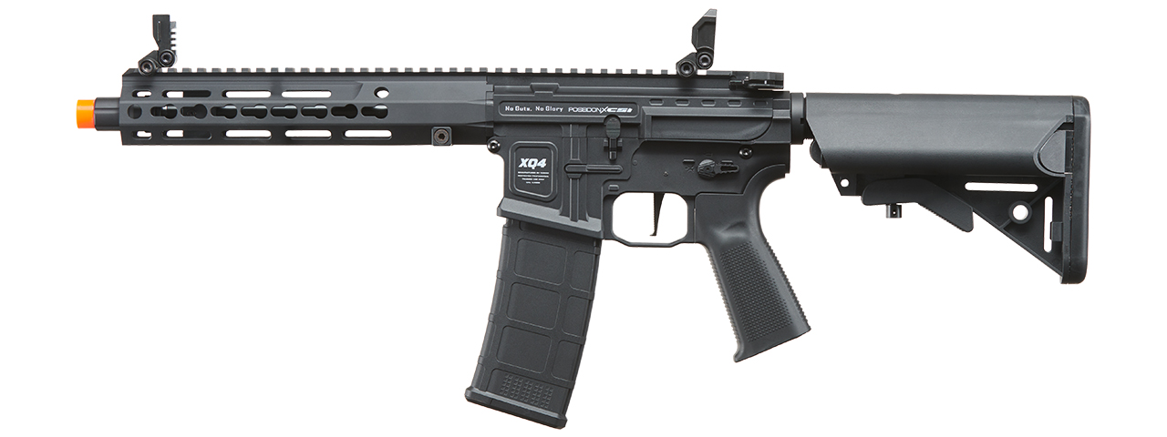 Poseidon XQ4 9" PDW w/ Crane Stock AEGR Rifle - (Black) - Click Image to Close